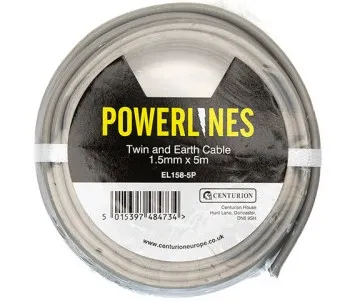 Centurion Twin and Earth Cable - 1.5mm x 5m
