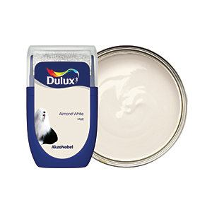Dulux Walls and Ceilings Matt Paint Almond White 30ml Sample