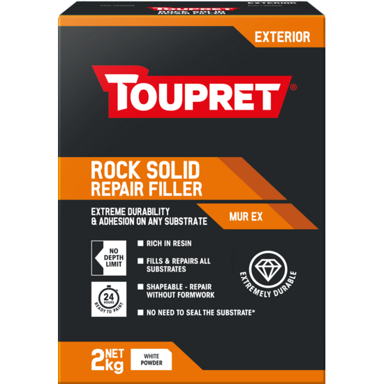 Toupret Rock Solid Repair Filler 2kg