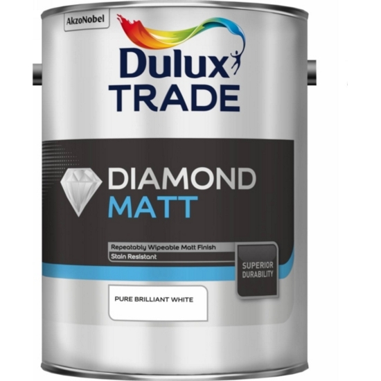 [26179] Dulux Trade Diamond Matt Pure Brilliant White 5L