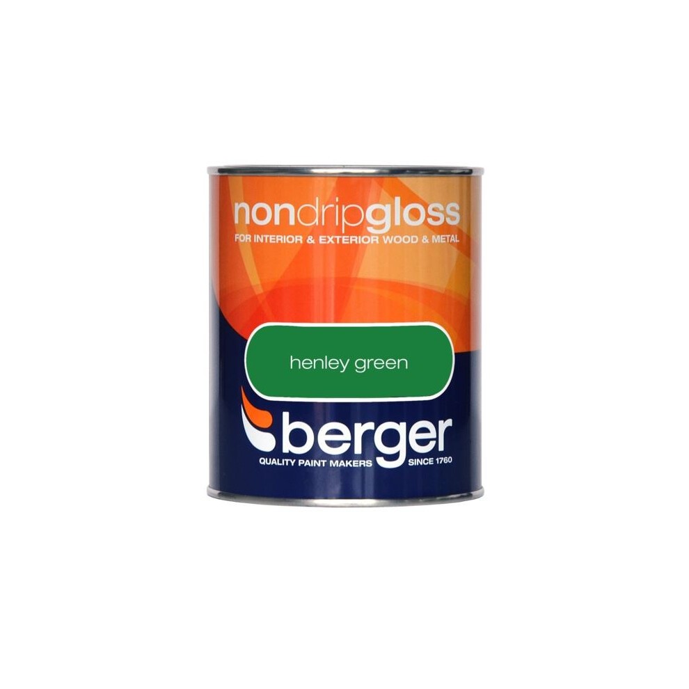 Berger Non Drip Gloss Henley Green 750ml