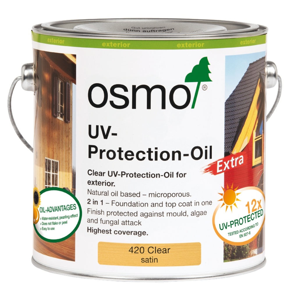 Osmo UV Protection Oil Extra 420 Satin Clear 2.5L
