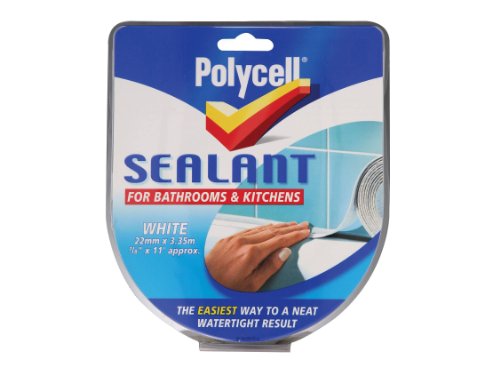 Polycell Sealant Strip Bathroom & Kitchen 22mm White