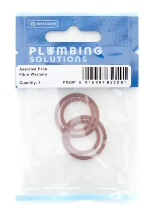 Centurion Assorted Pack Fibre Washers (4 Pack)
