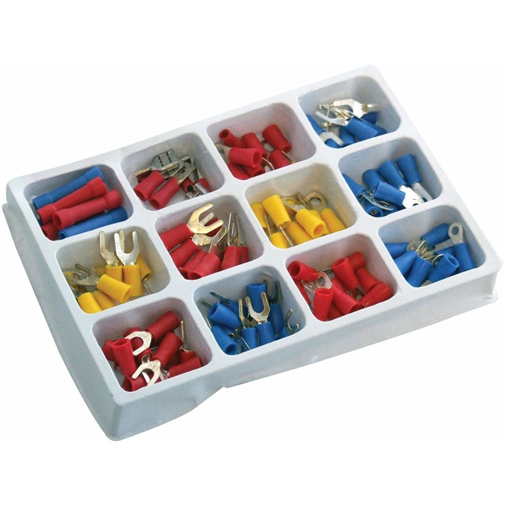 Amtech 100 Piece Assorted Insulated Terminals
