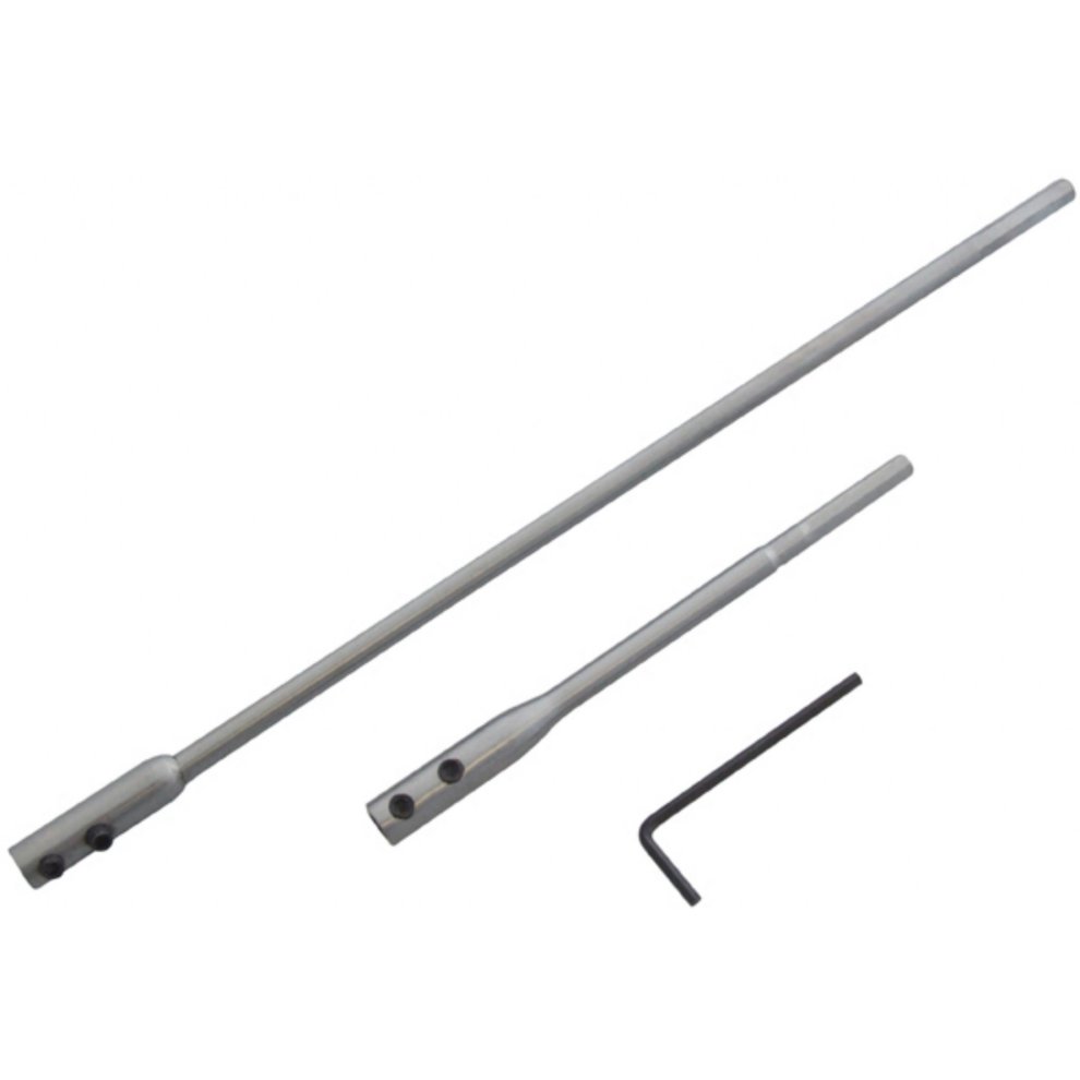 Amtech 3 Piece Flat Wood Bit Extension Bar Set