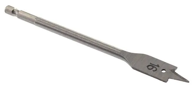 Amtech 16mm x 152mm Quick Change Flat Wood Bit DS