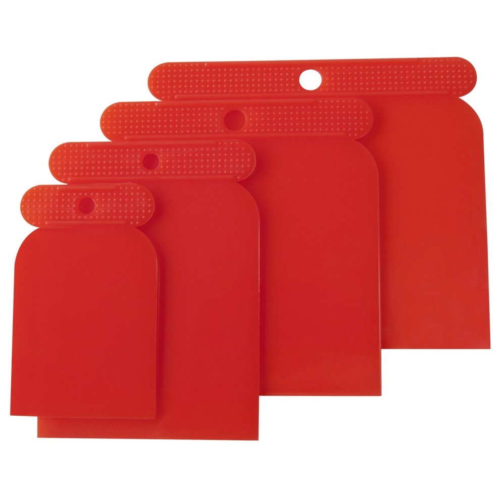 Amtech 4 Piece Plastic Scraper Set