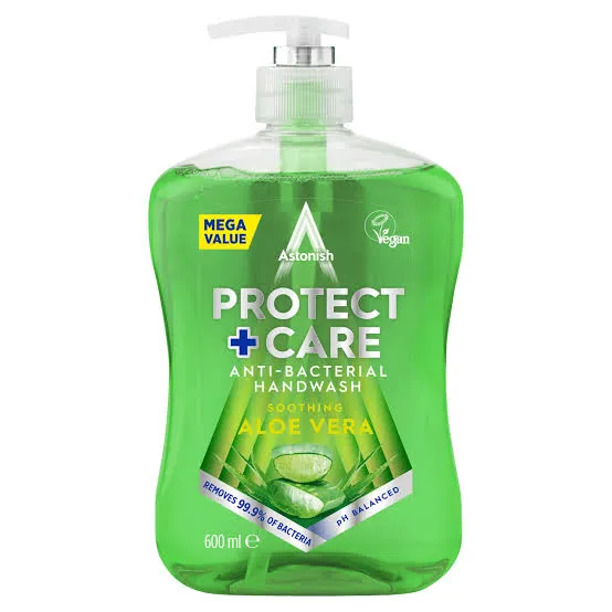 Astonish Anti-Bacterial Handwash Protect & Care Aloe Vera 600ml