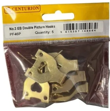Centurion No 3 EB Double Picture Hooks (5 Pack)