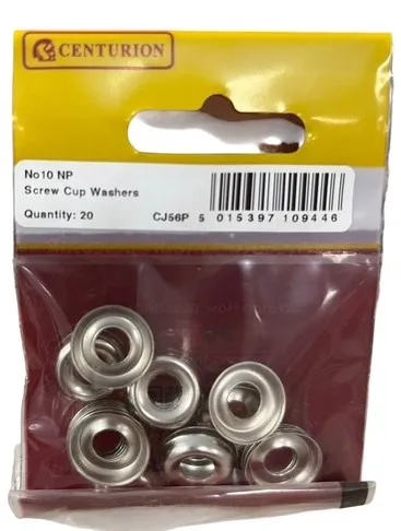 [CJ56P] Centurion No 10 NP Screw Cup Washers (20 Pack)