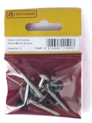 [FA38P] Centurion 30mm X 8 CP Dome Mirror Screws (4 Pack)