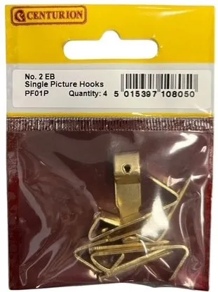 Centurion No 2 EB Single Picture Hooks (Pack of 4)