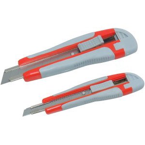 Amtech 2 Piece Snap Off Disposable Knife Set