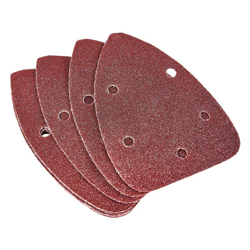 Amtech 10 x P60 Grit Delta Sanding Sheets (140mm x 140mm x 100mm)
