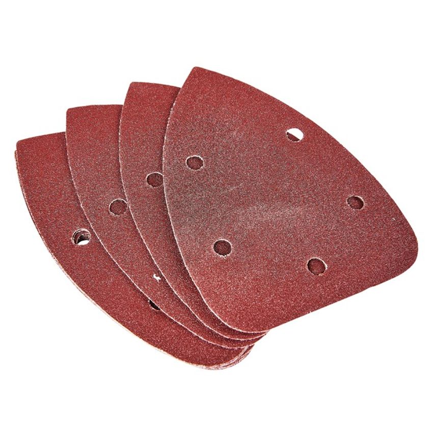Amtech 10 x P120 Grit Delta Sanding Sheets (140mm x 140mm x 100mm)
