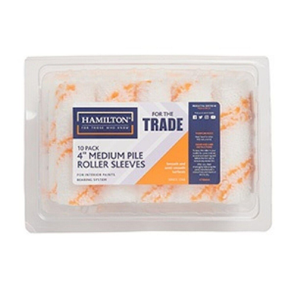 Hamilton For the Trade - 4" Medium Pile Sleeve 10 Pack