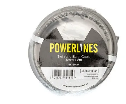 [EL160-2P] Centurion Twin and Earth Cable - 6mm x 2m