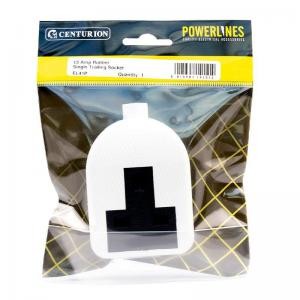 Centurion 13 Amp Rubber Single Trailing Socket