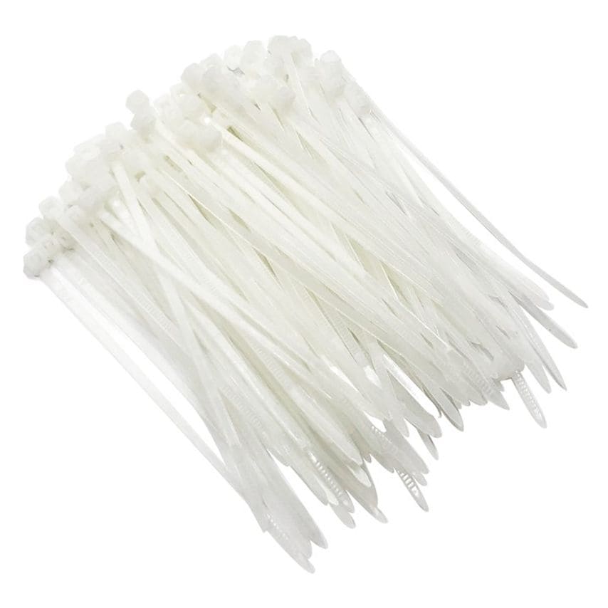 Amtech 100 Tie Wraps (100mm x 2.5mm) - White