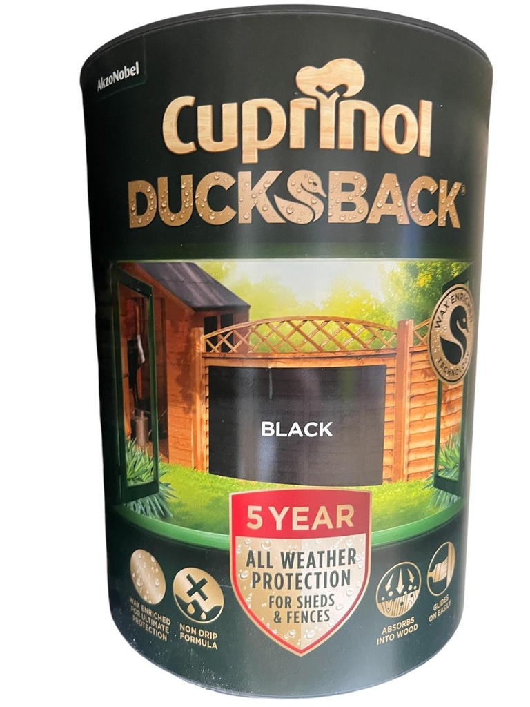 Cuprinol 5 Year Ducksback Black 5L