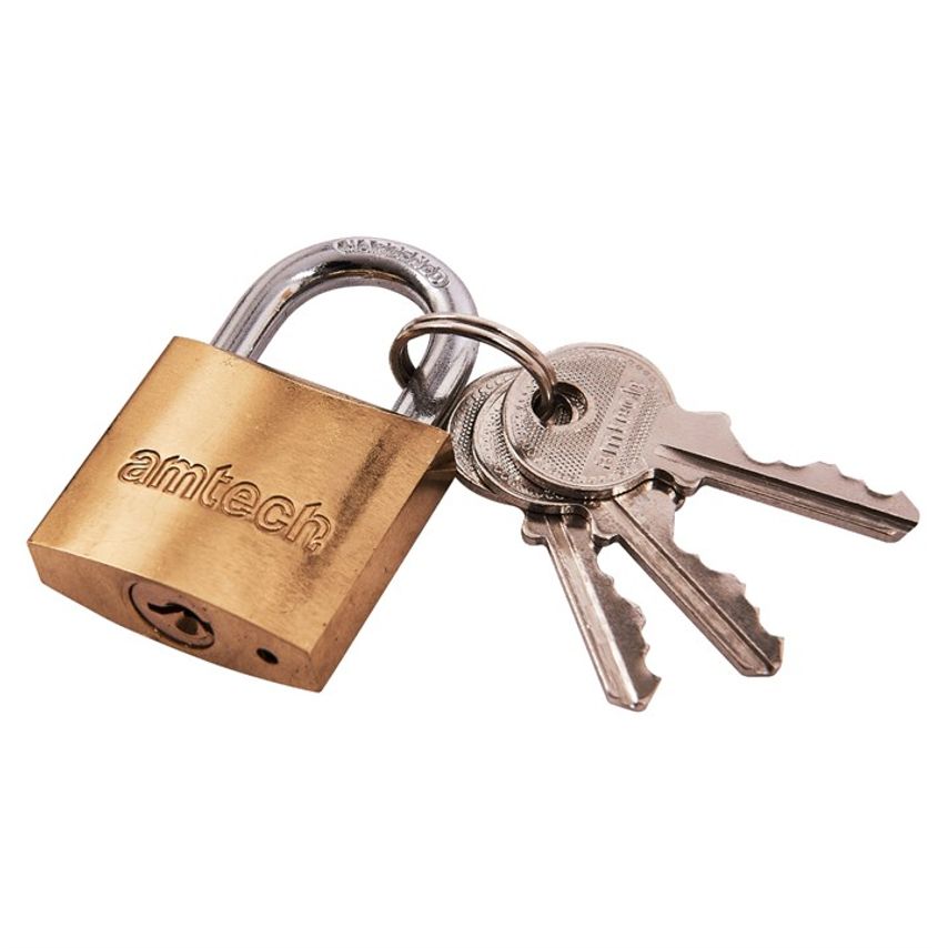 Amtech 32mm Brass Padlock