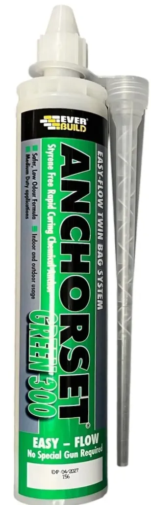 Everbuild Green 300 Anchorset Chemical Anchor 300ml