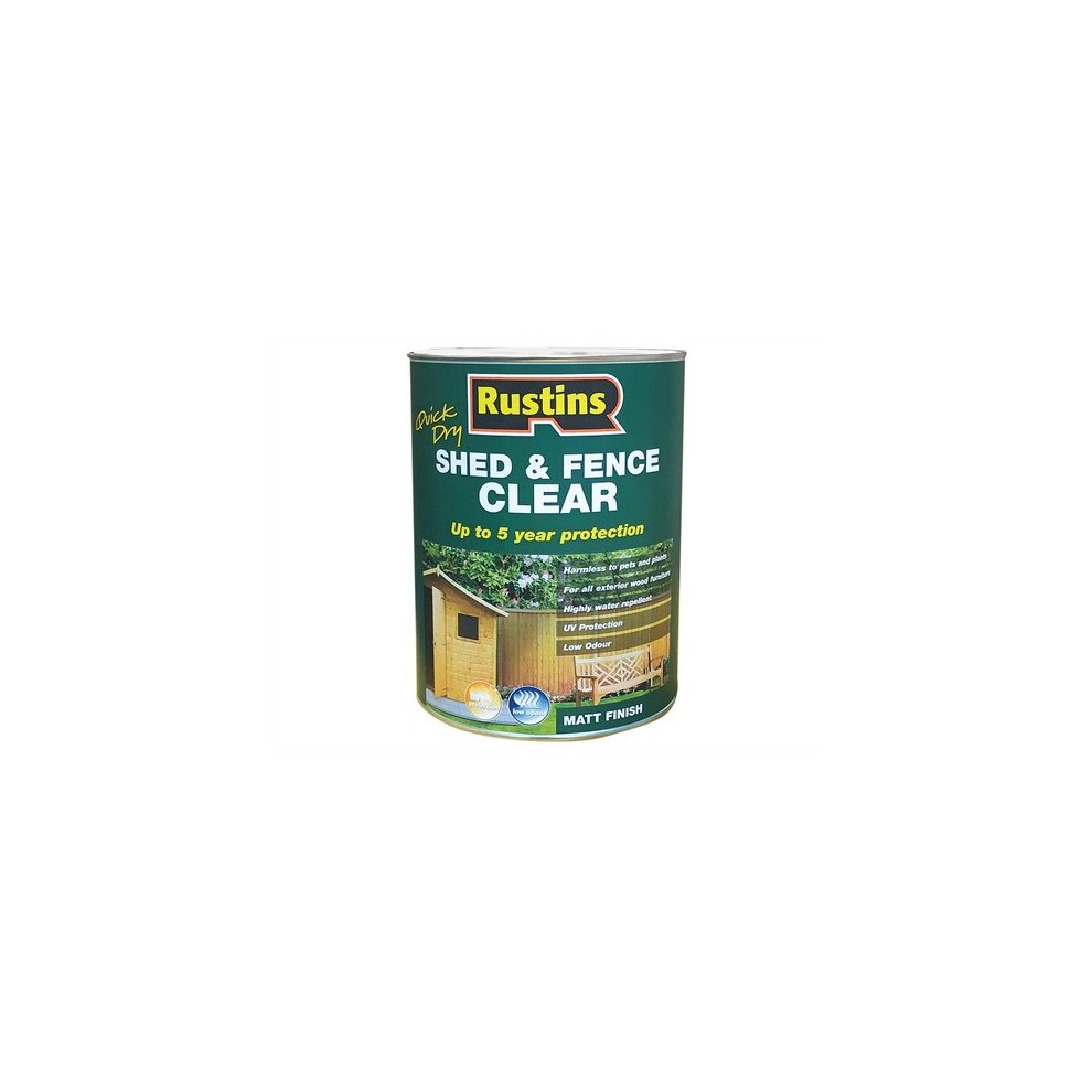 Rustins Shed and Fence Clear 1L