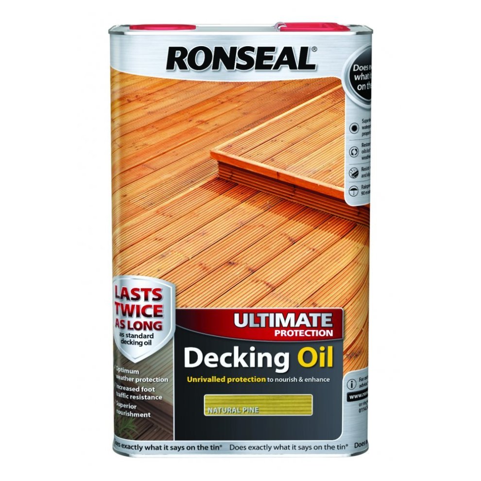 Ronseal Ultimate Decking Oil Natural Pine 5L