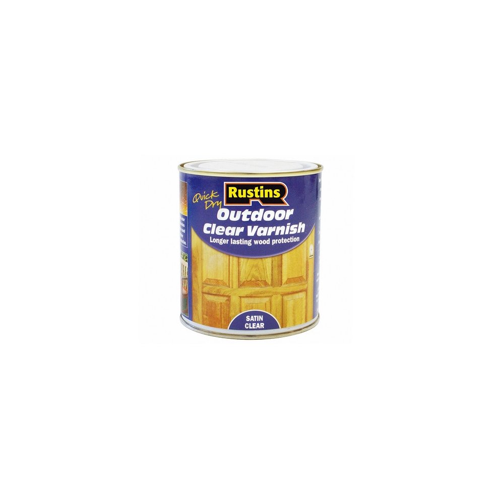 Rustins Outdoor Clear Varnish Satin 500ml