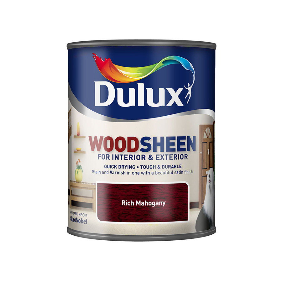 Dulux Waterbased Woodsheen Rich Mahogany 750ml