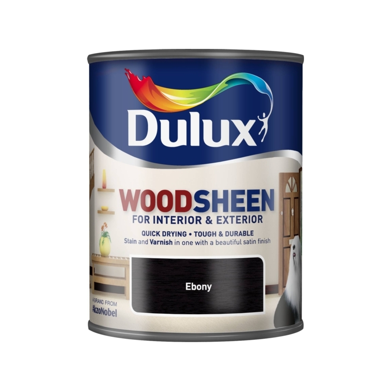 Dulux Waterbased Woodsheen Ebony 750ml