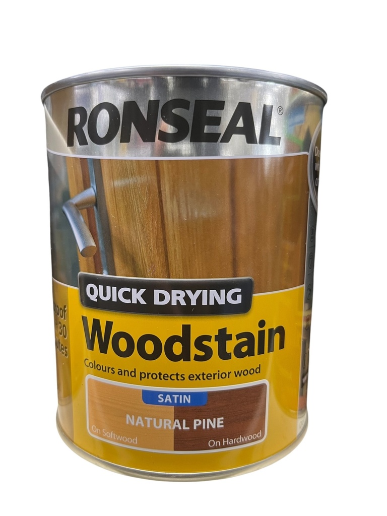 Ronseal Quick Drying Woodstain Satin Natural Pine 750ml