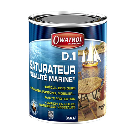 Owatrol Deks Olje D1 Saturating Oil Satin 2.5L