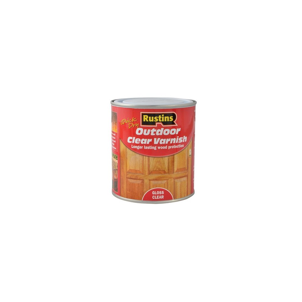 Rustins Exterior Clear Varnish Gloss 500ml