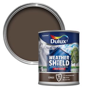 Dulux Retail Weathershield High Gloss Conker 750ml