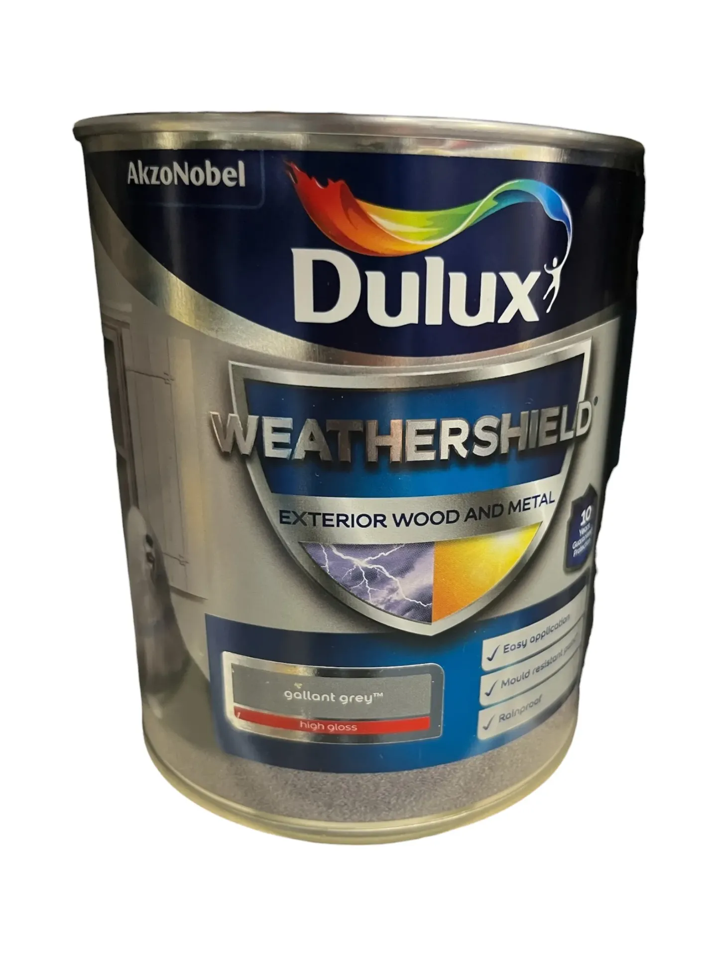 Dulux Weathershield High Gloss Gallant Grey 2.5L