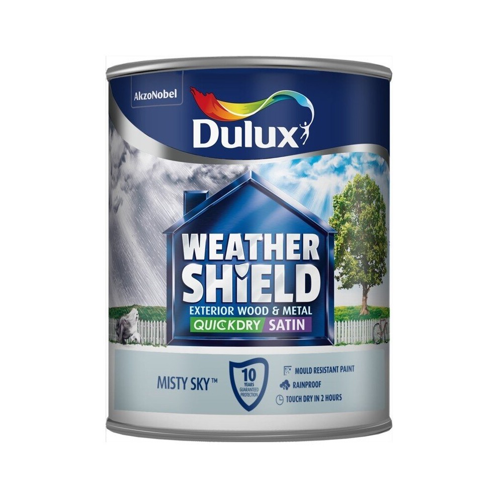 Dulux Weathershield Satin Misty Sky 750mls