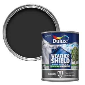 [4977] Dulux Retail Weathershield Undercoat Dark Grey 750ml