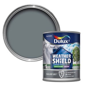 Dulux Weathershield QD Satin Gallant Grey 750ml