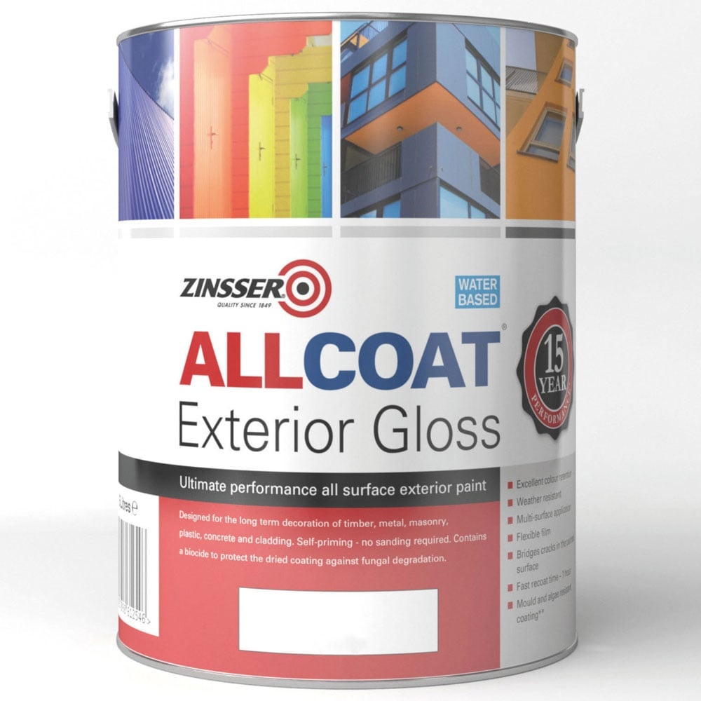Zinsser All Coat Exterior Gloss Black 1L