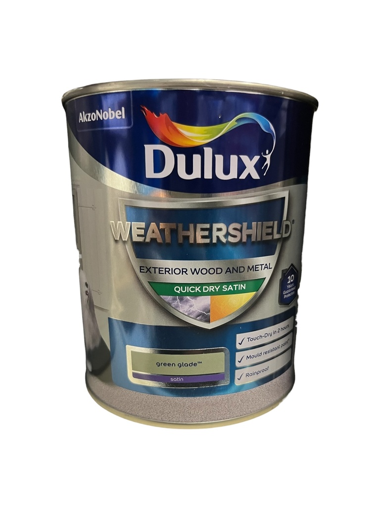 Dulux Weathershield Quick Dry Satin Green Glade 2.5L
