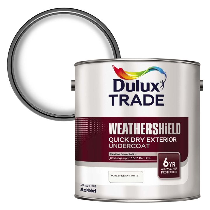 Dulux Trade Weathershield 8yr Quick Dry Undercoat White 2.5L