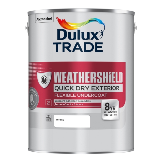 Dulux Trade Weathershield 8yr Quick Dry Undercoat White 1L