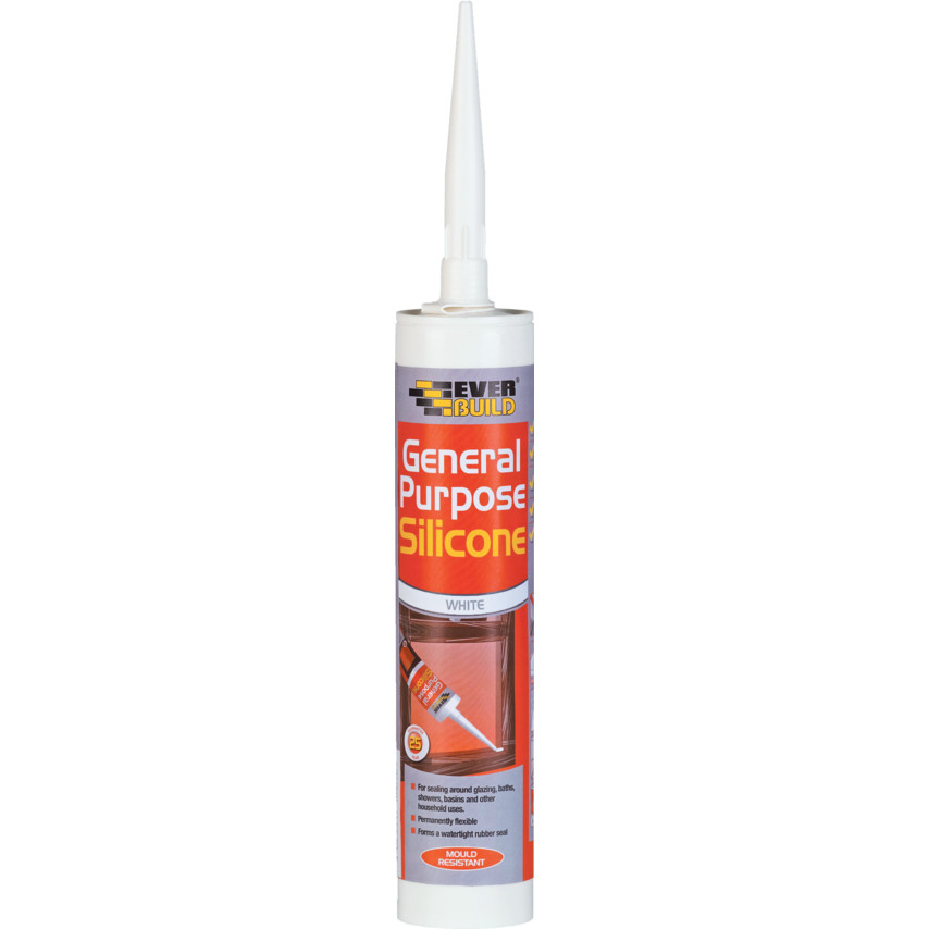 Everbuild General Purpose Silicone Clear C3 Single Unit