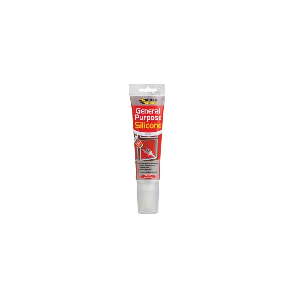 Everbuild General Purpose Silicone 80ml - White