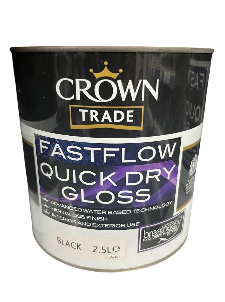 Crown Fastflow Quick Dry Gloss Black 2.5L