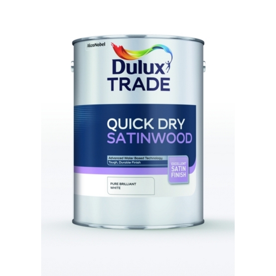 Dulux Trade QD Satinwood Pure Brilliant White 1L