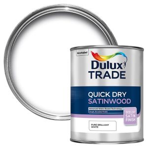 Dulux Trade QD Satinwood Pure Brilliant White 1L