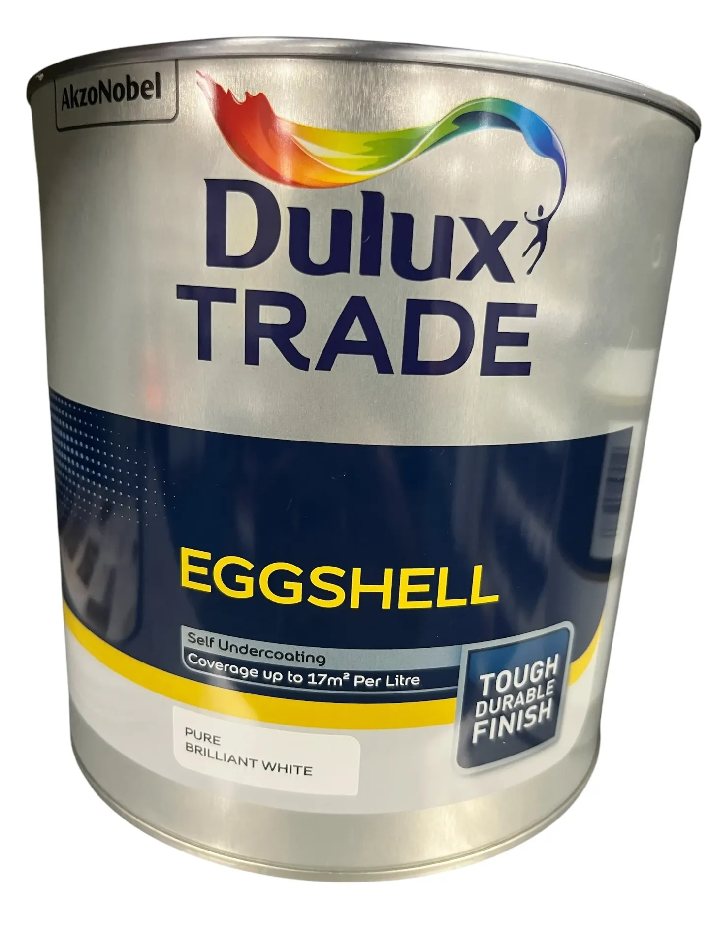 Dulux Trade Eggshell Pure Brilliant White 2.5L